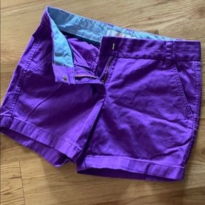 J Crew chino shorts, purple, worn once